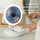 Foldable Desk Wall-mounted Fan with LED Lamp