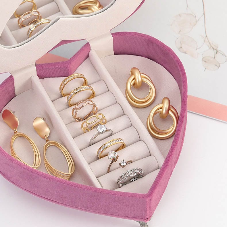 Sofa Jewelry Storage Box For Earring Ring Pink