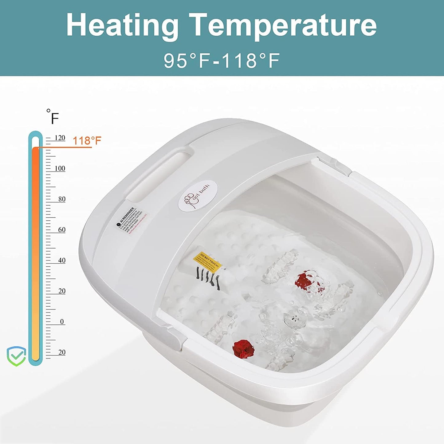 Heated Electric Foot Bath with Heat