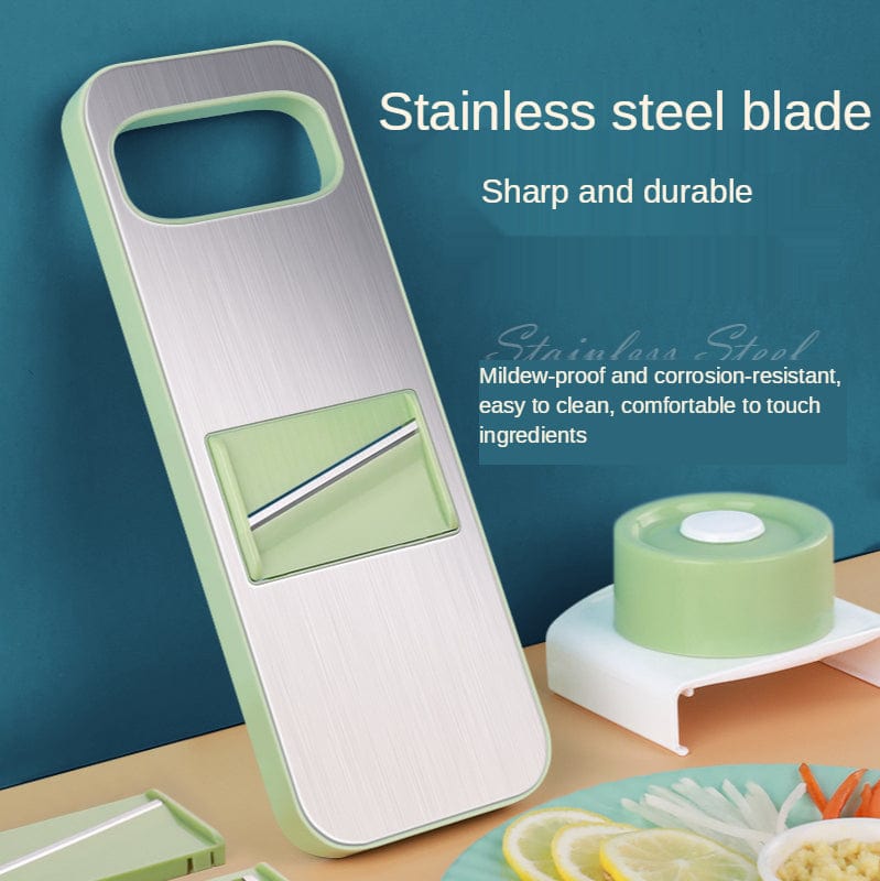 Multifunctionele Vegetable Cutter With Steel Blades