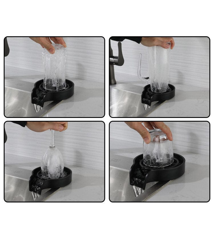Monster Valley Silver Glass Rinser Washer Cup Cleaner